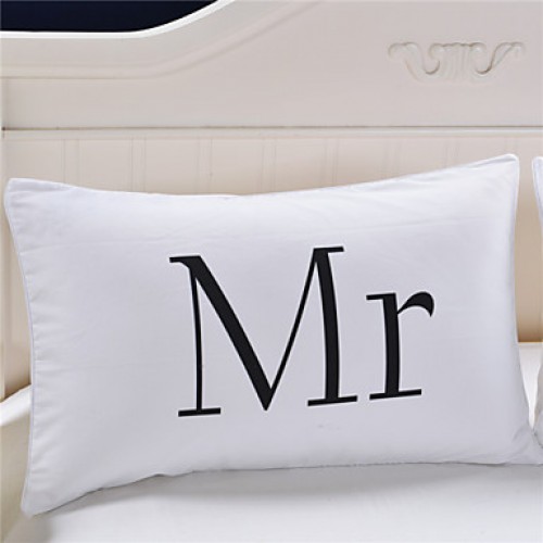 Mr And Mrs Body Pillowcase Bedding Printed Home Textiles Decorative Pillow Case Valentine's Gift 2Pcs/Pair