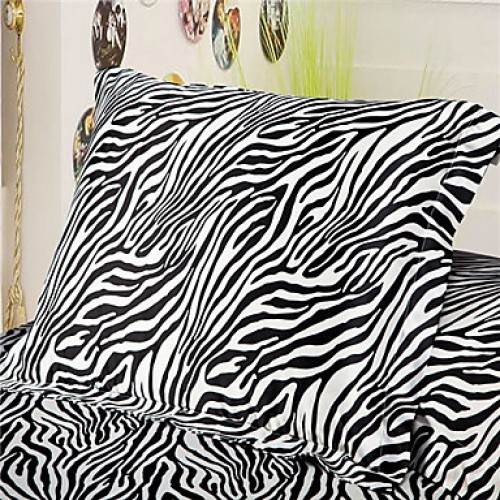 Pillow Cover Standard Queen Silk Cotton Pillow Case White/Black/Pink/Purple/Leopard Decorative Pillow Covers