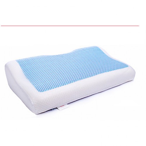 Summer Cool Gel Polyester Fiber Bedding Pillow Massager 50x31x12/6cm Memory Foam Pillows Comfortable Cervical