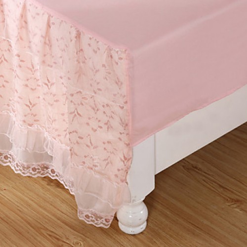 Princess Lace Bedspread Bed Skirt Mattress Dust Protection Cover Bedding Set