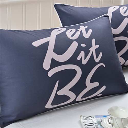 Let it Be Decorative Pillow Case Cover Flash Sale Cheap Bedclothes Wedding Gift 50cmx75cm For Home Pillowcase Body