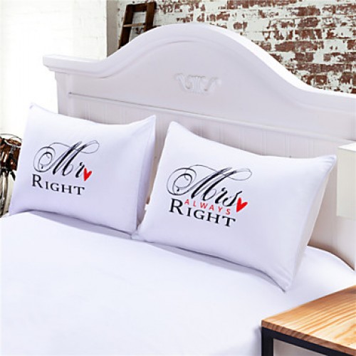 MR and MRS Pillowcases Funny Pillow Shams for Him ...