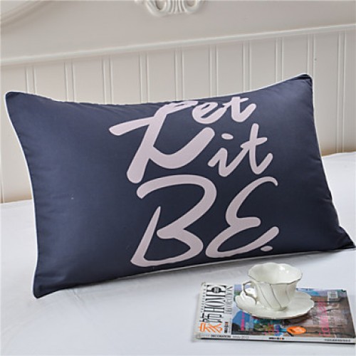 Let it Be Decorative Pillow Case Cover Flash Sale Cheap Bedclothes Wedding Gift 50cmx75cm For Home Pillowcase Body