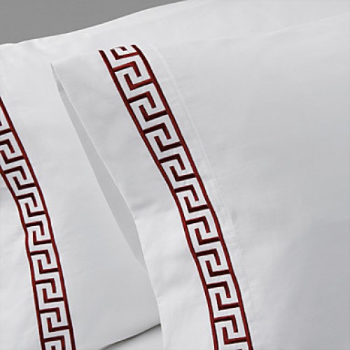 Sheet Set, 400 TC 100% Cotton Embroidery Solid Up to 15" Deep