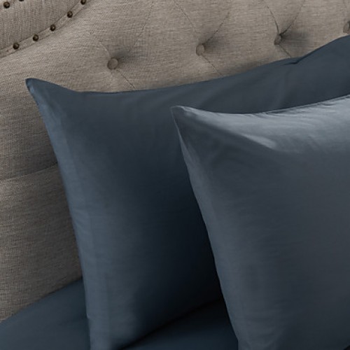 2-Pack Pillowcase set, 300 TC 100% Cotton Solid Light Blue